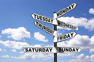 Tuesday and Thursday