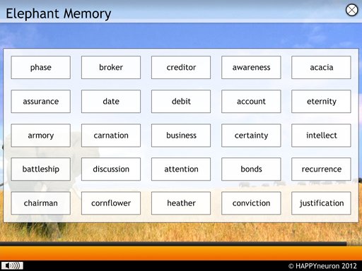 My Elephant Brain: An online memory game for remembering