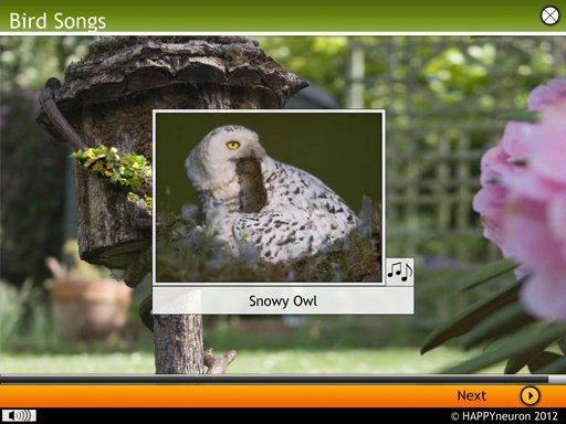 Screenshot: Bird Songs