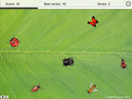 Screenshot: Catch the Ladybug!